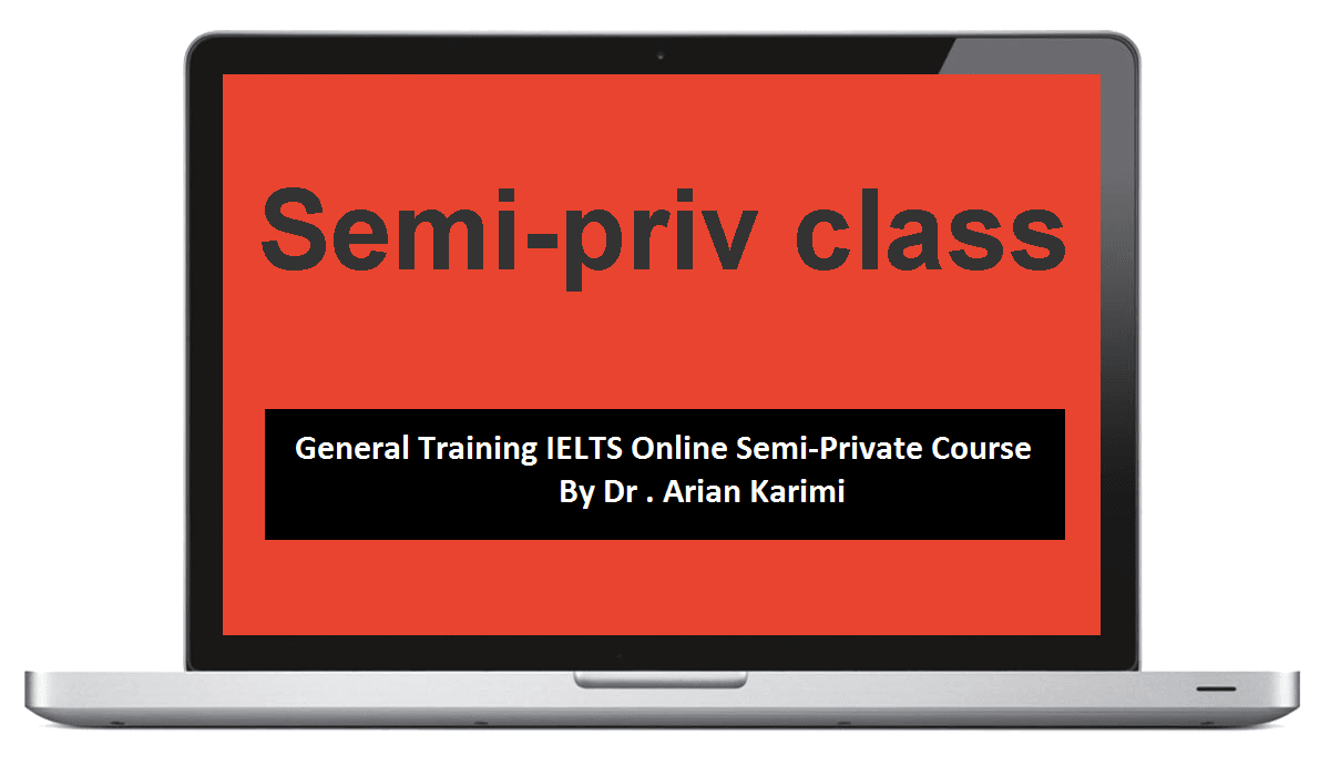 Dr. Arian Karimi ielts semi private class